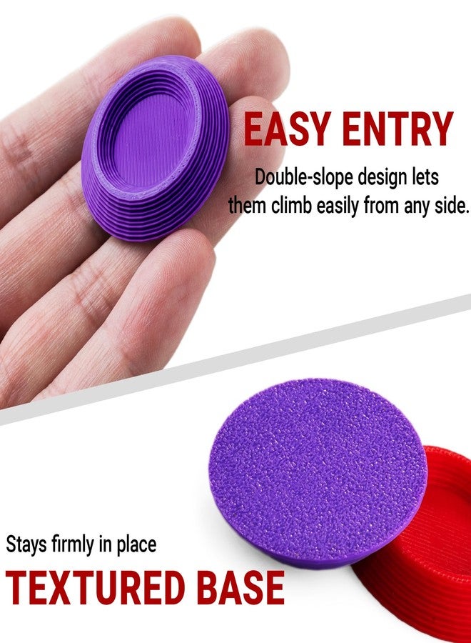 HERPDEN 12pcs Dubia Roaches Feeder Bowls, Tiny Feeding Dish for Isopods, Springtails, Dubia Roaches, Dwarf Invertebrates - Colorful Food Dishes for Terrariums and Enclosures - Image 4